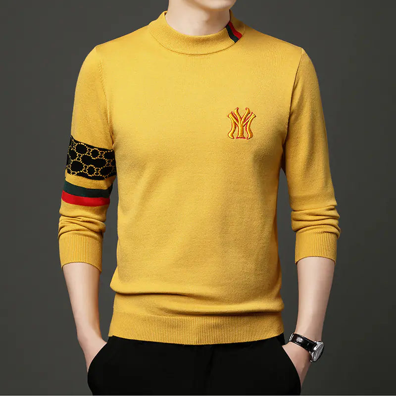 Embroidered Casual Knit Sweaters for Men - 2023 Fashion