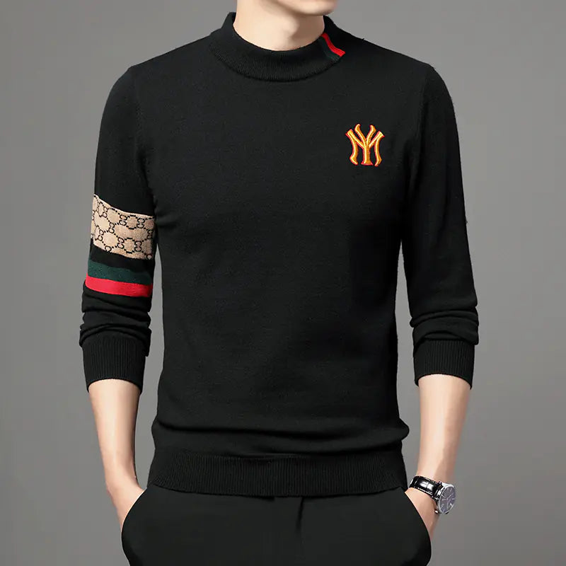 Embroidered Casual Knit Sweaters for Men - 2023 Fashion