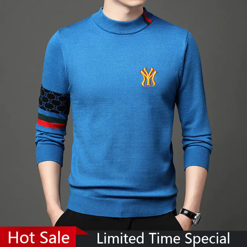 Embroidered Casual Knit Sweaters for Men - 2023 Fashion