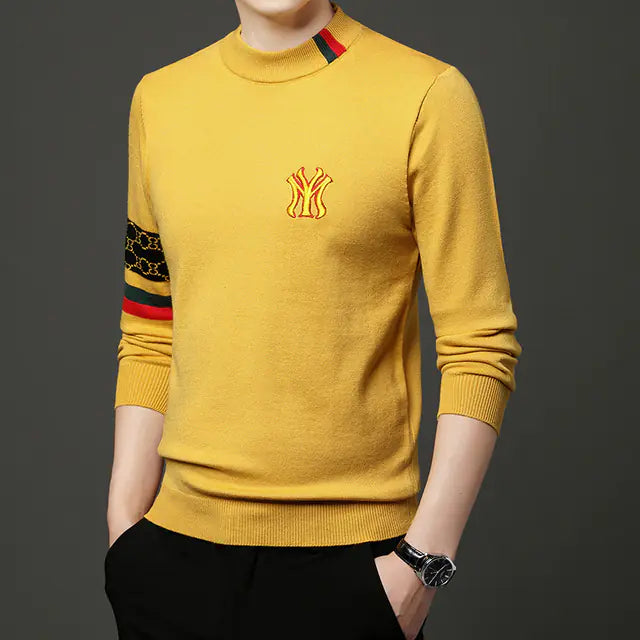 Embroidered Casual Knit Sweaters for Men - 2023 Fashion
