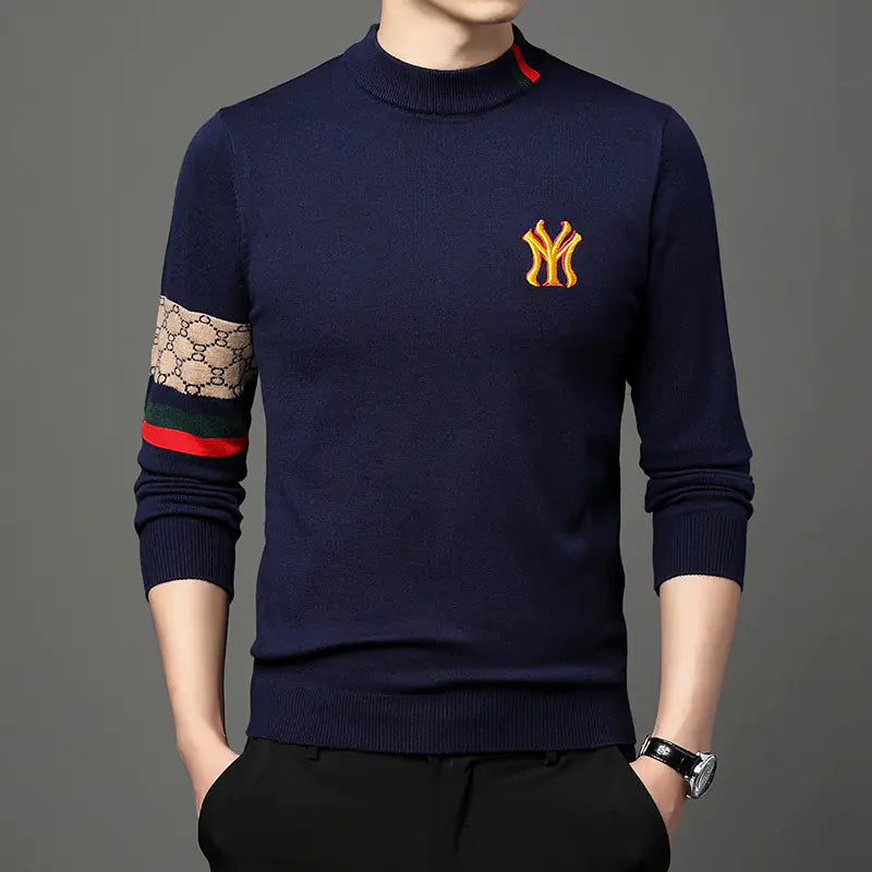 Embroidered Casual Knit Sweaters for Men - 2023 Fashion