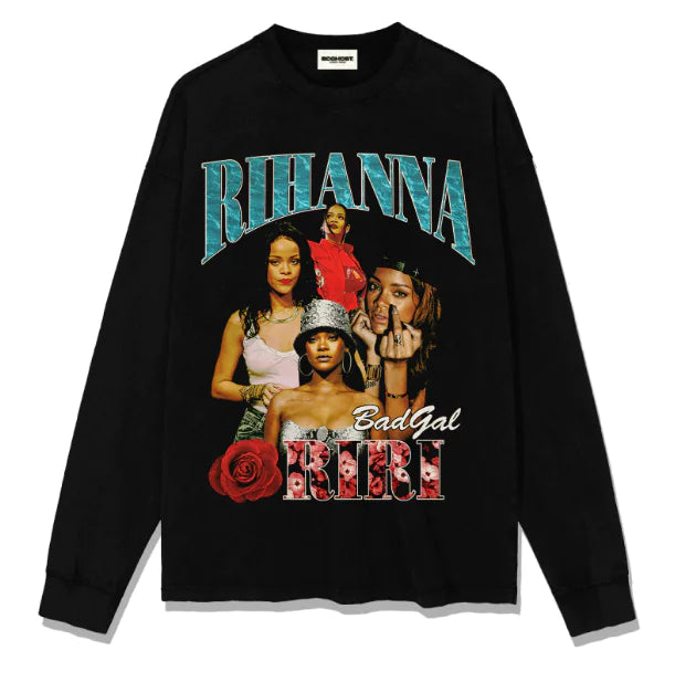 Rihanna Printed Short Sleeve T-Shirt