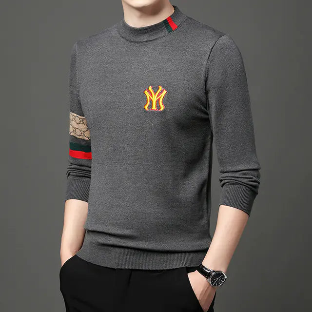 Embroidered Casual Knit Sweaters for Men - 2023 Fashion