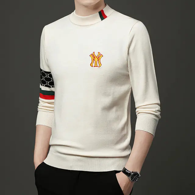 Embroidered Casual Knit Sweaters for Men - 2023 Fashion