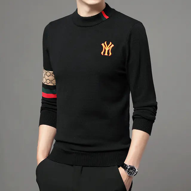 Embroidered Casual Knit Sweaters for Men - 2023 Fashion