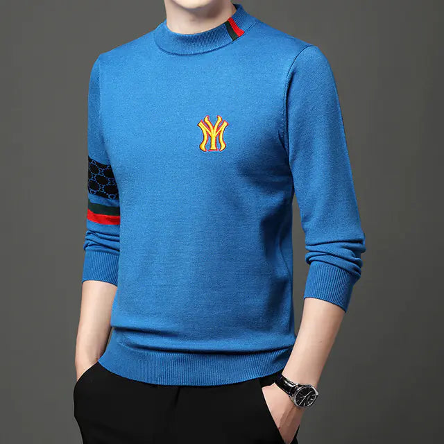 Embroidered Casual Knit Sweaters for Men - 2023 Fashion