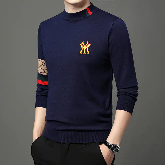 Embroidered Casual Knit Sweaters for Men - 2023 Fashion