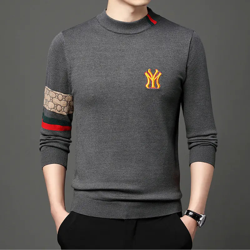Embroidered Casual Knit Sweaters for Men - 2023 Fashion